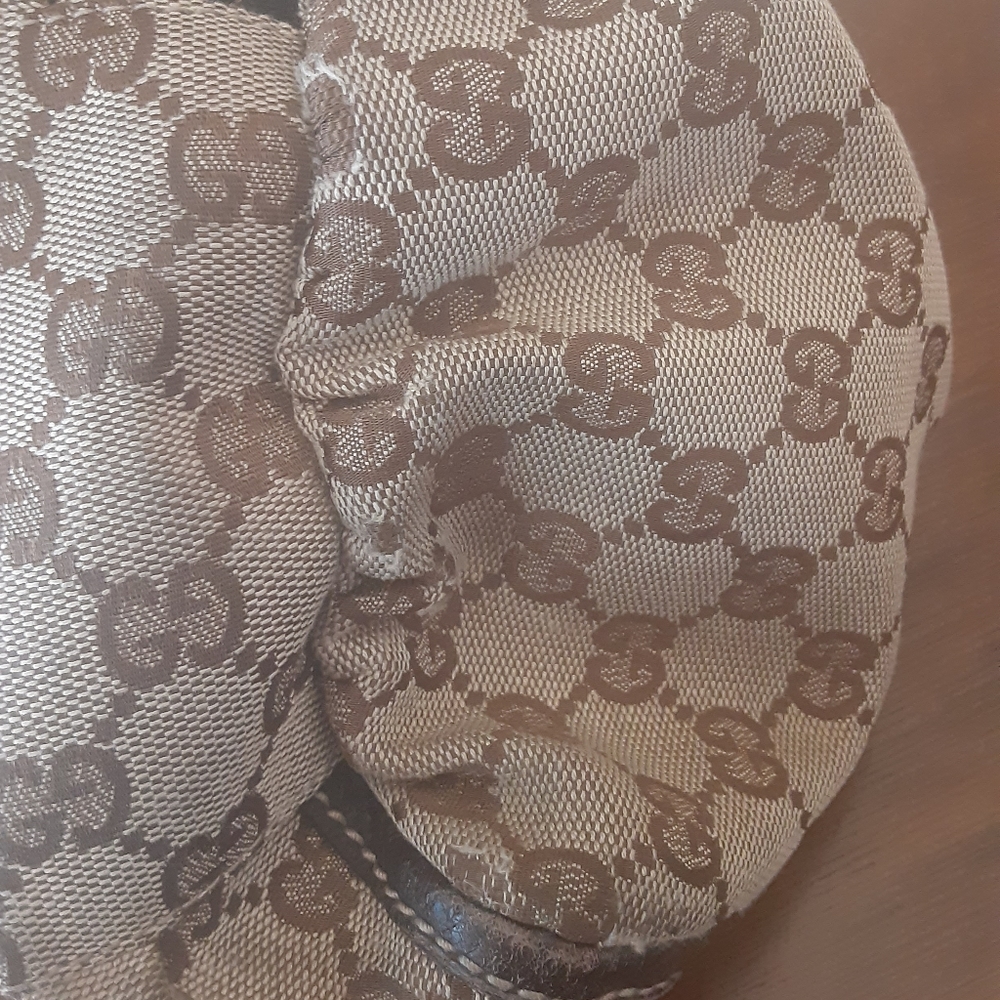 Authentic Gucci Canvas Hobo Bag - Picture 5 of 13